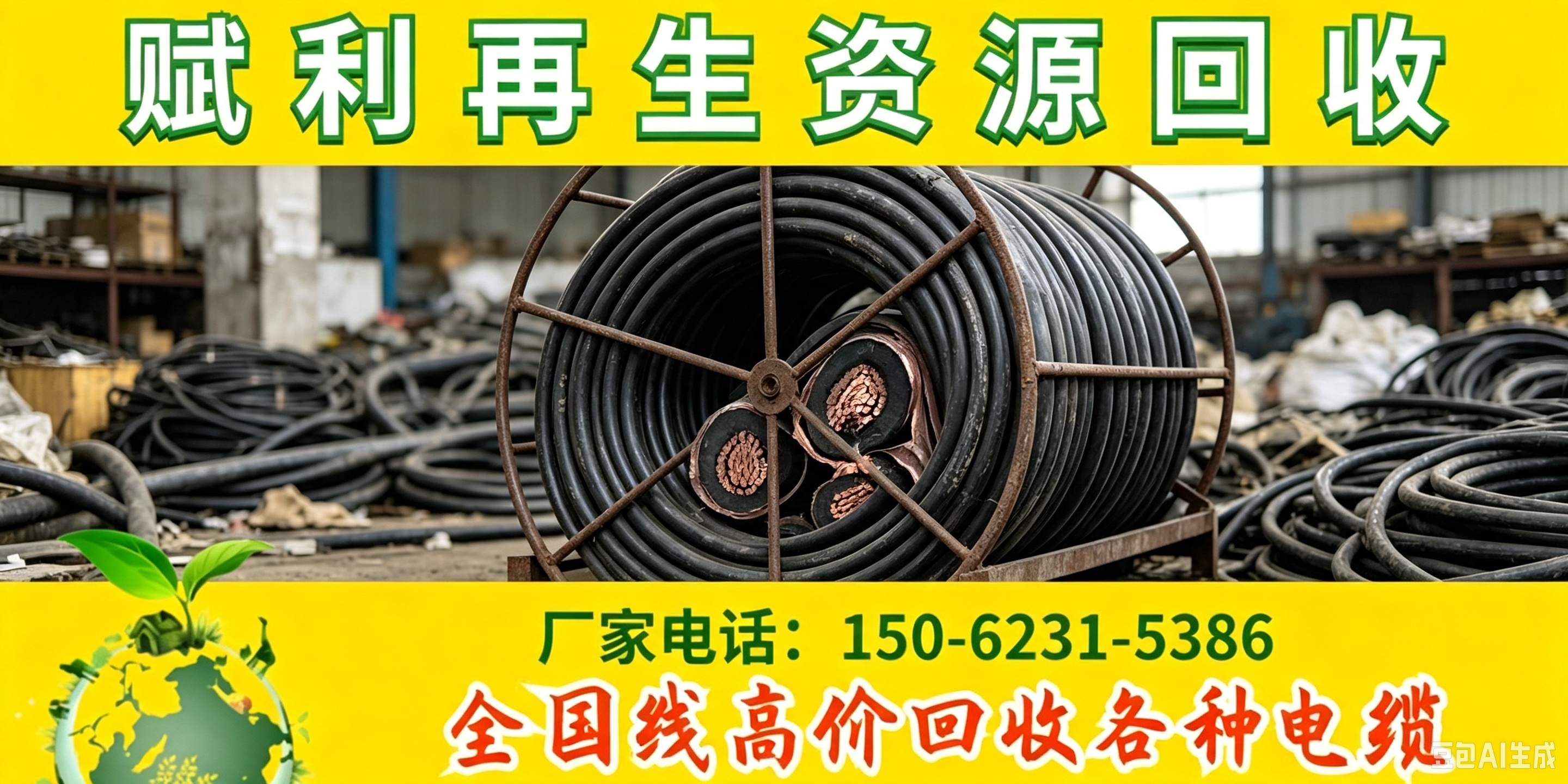 蚌埠市发电机回收电线电缆回收