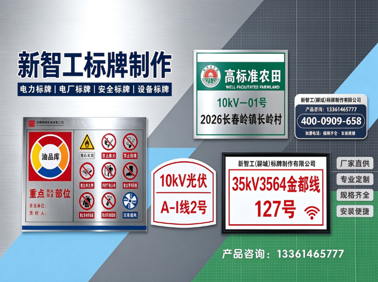 新智工标牌