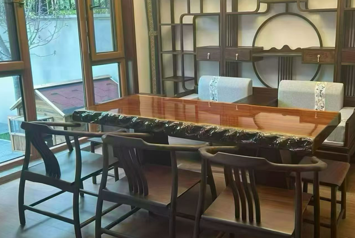 玩木工坊大板茶桌案例图片