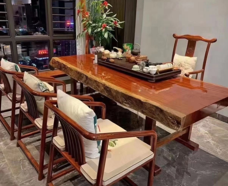 玩木工坊大板茶桌案例图片