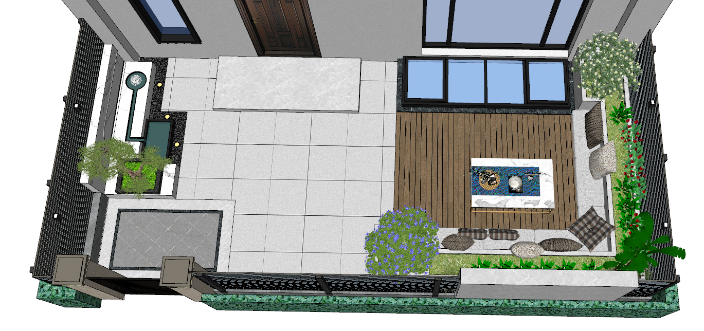 宿迁市宿豫区楼顶花园施工别墅庭院工程