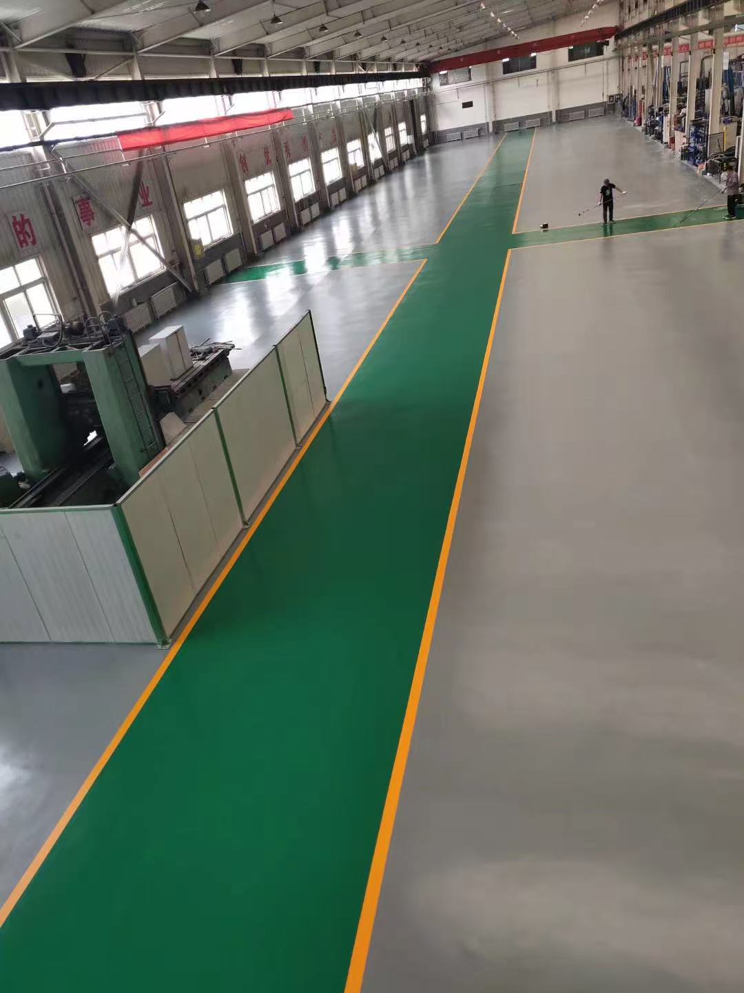 兴安盟环氧彩砂地坪厂房环氧树脂自流平