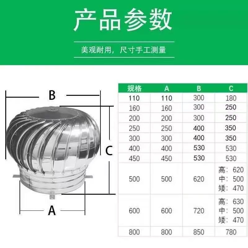 自贡市无动力风帽不锈钢 - 价格