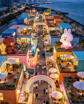 韶关市模块化快拼箱集装箱夜市