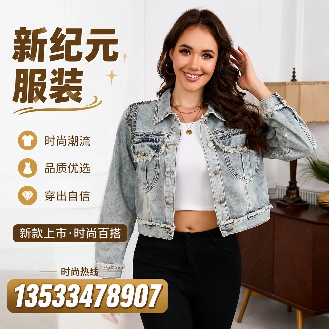 吉林市阔腿女式牛仔裤牛仔短裤批发