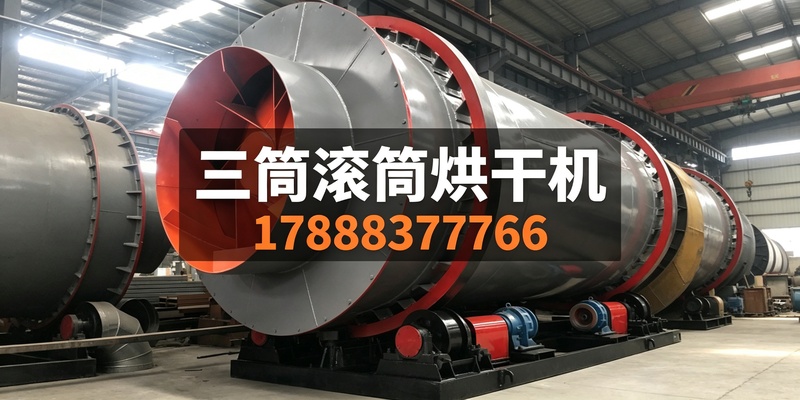 大连市二手滚筒烘干机三筒滚筒烘干机