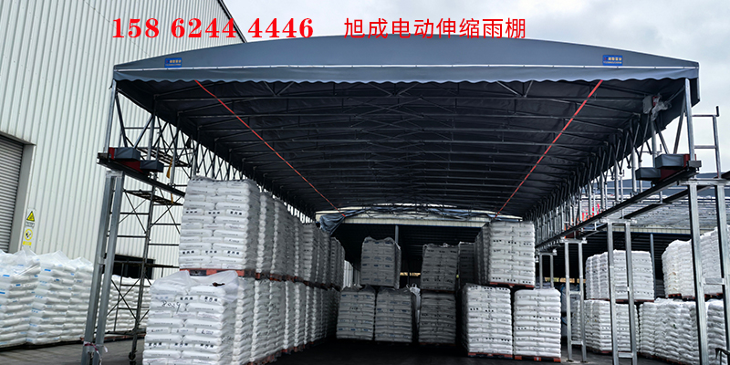 通化市汽车停车棚电动伸缩棚 - 方案