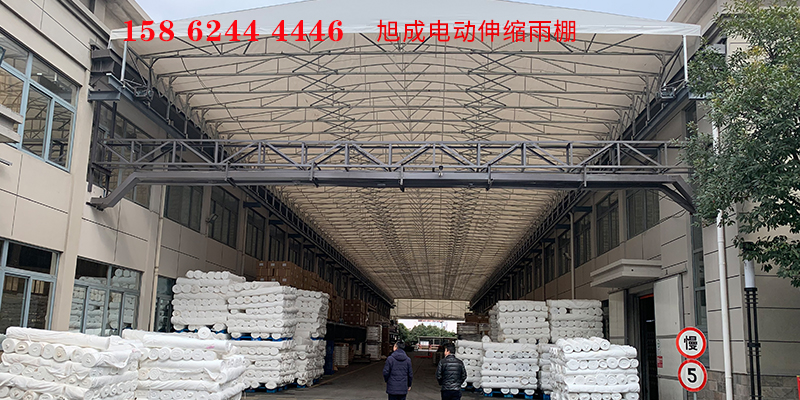 唐山市悬空电动雨棚膜结构车棚 - 厂家