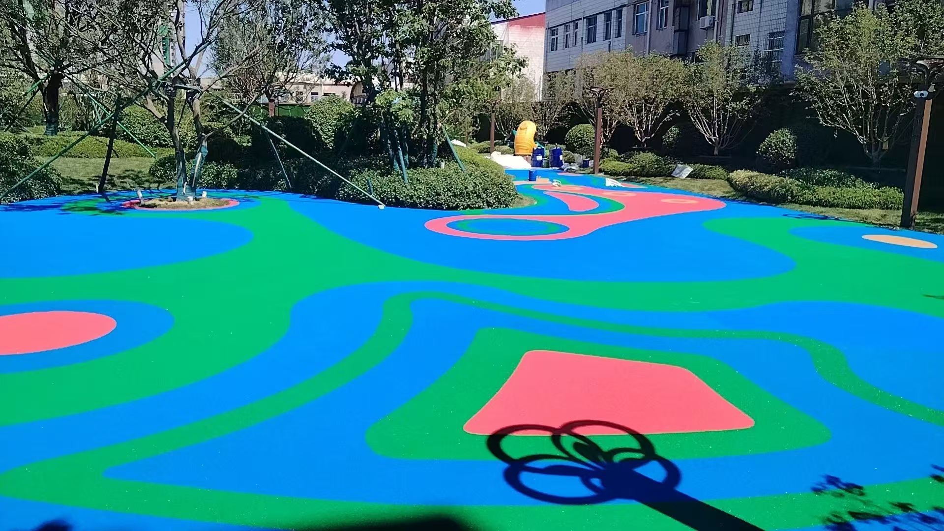 淮北市运动场跑道硅PU球场